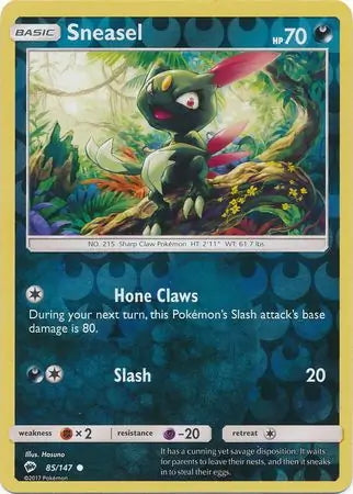 Burning Shadows Sneasel #85/147 reverse holo